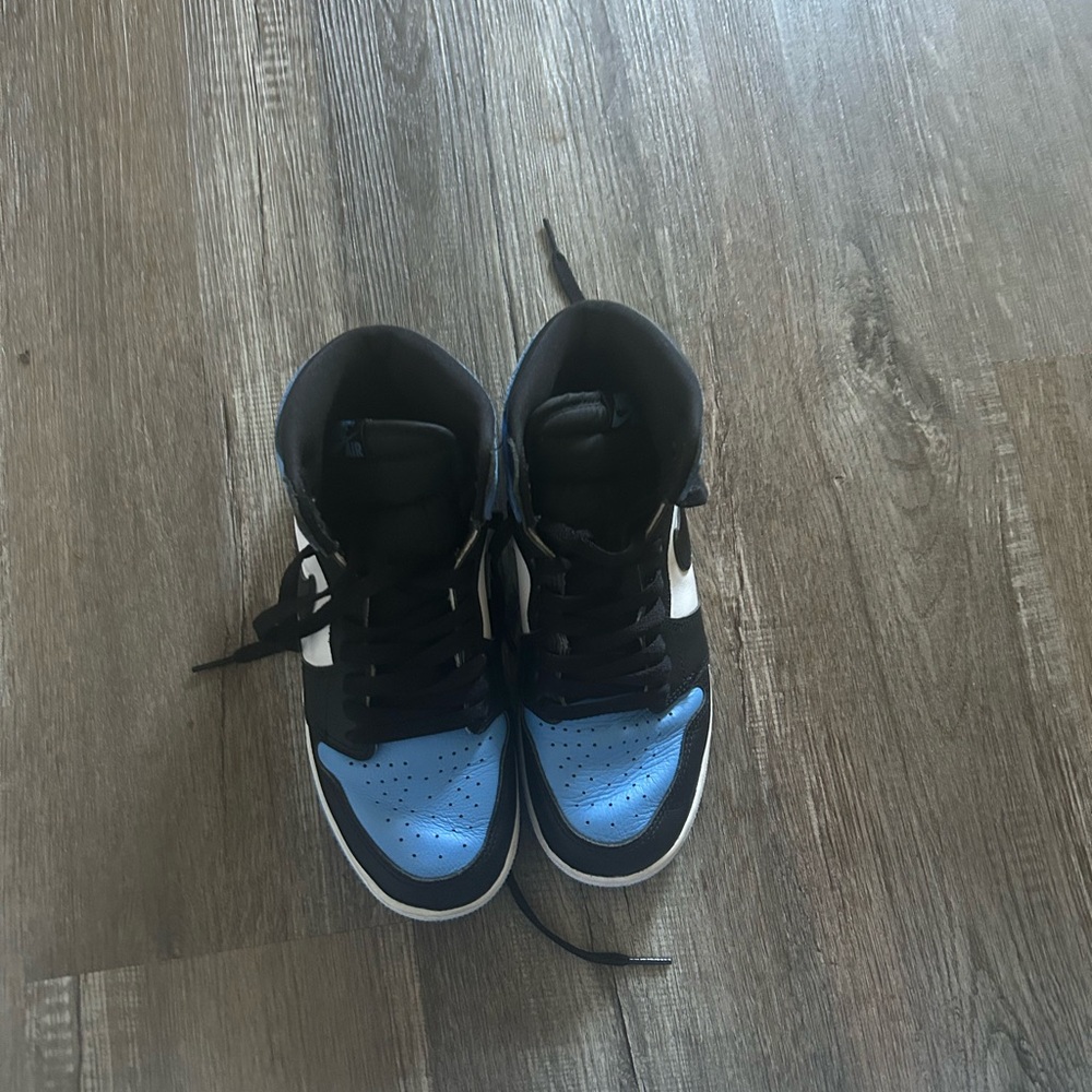 Nike Black and Blue Sneakers